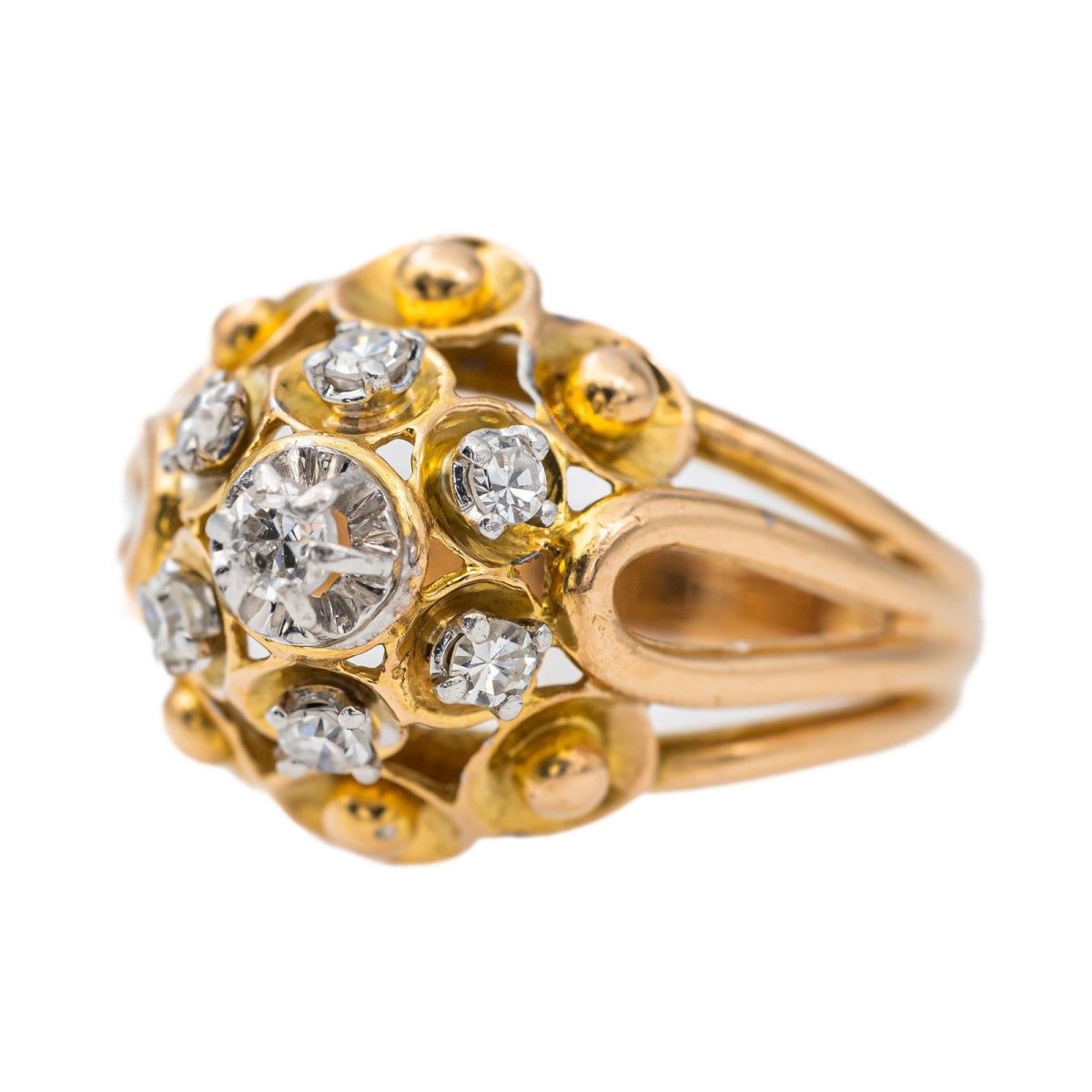 Bague Or rose Diamant - Castafiore