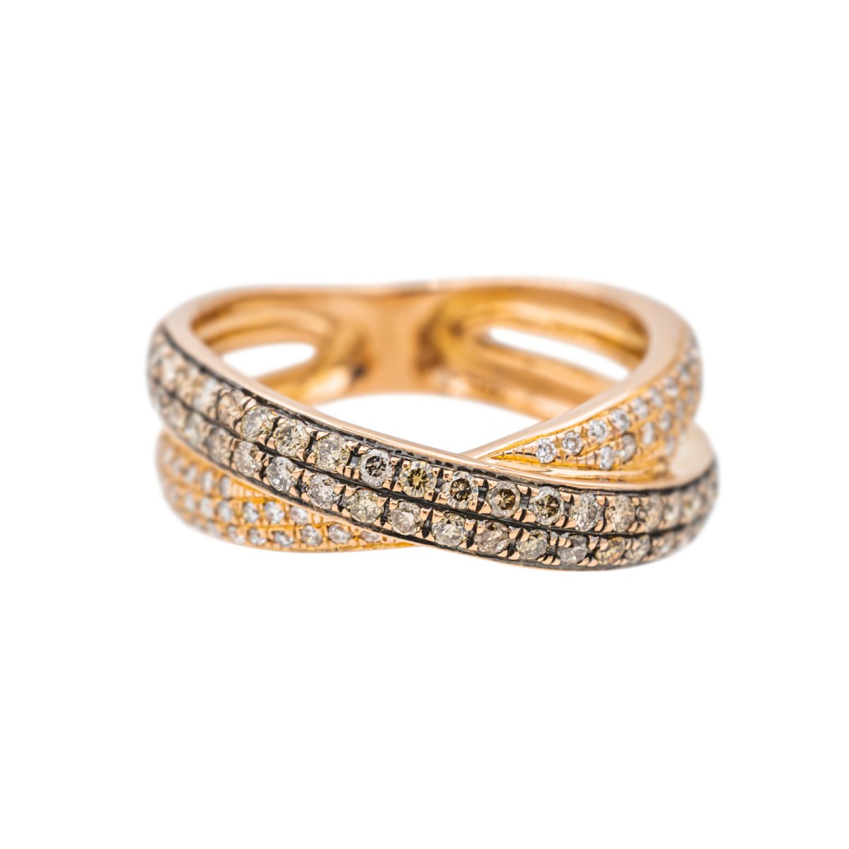 Bague Or rose Diamant - Castafiore