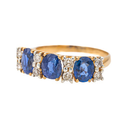 Bague Or rose Saphir - Castafiore