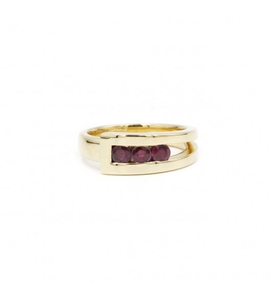 Bague - Or & Rubis - Castafiore