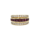 Bague - Or, Rubis & Diamants - Castafiore