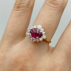 Bague - Or, Rubis & Diamants - Castafiore