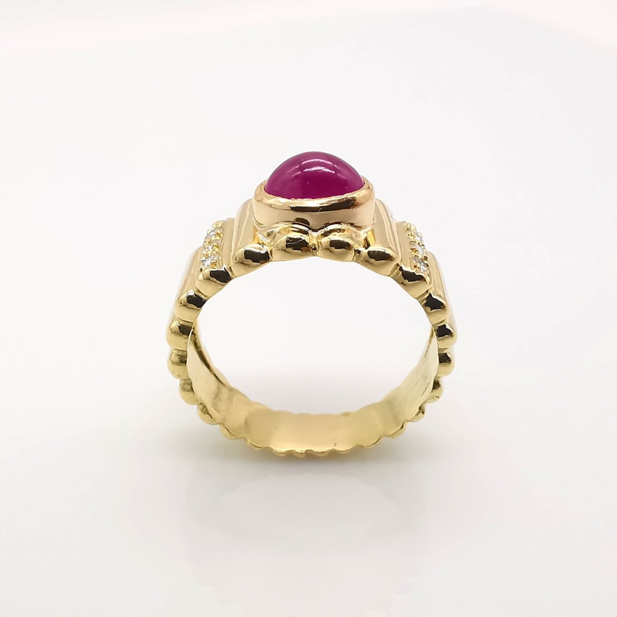 Bague or rubis & diamants - Castafiore