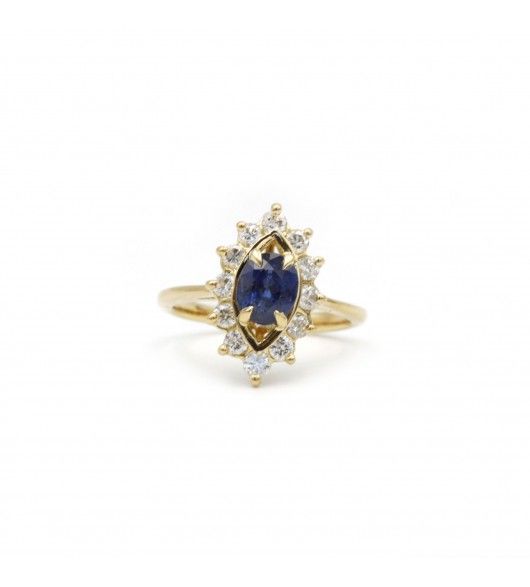 Bague - Or, Saphir & Diamants - Castafiore