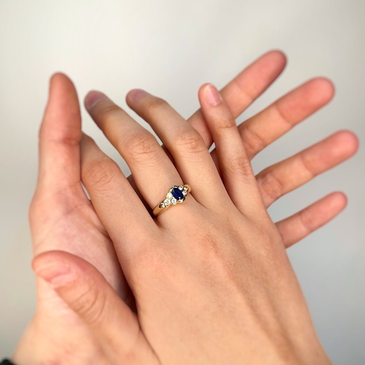 Bague - Or, saphir & diamants - Castafiore