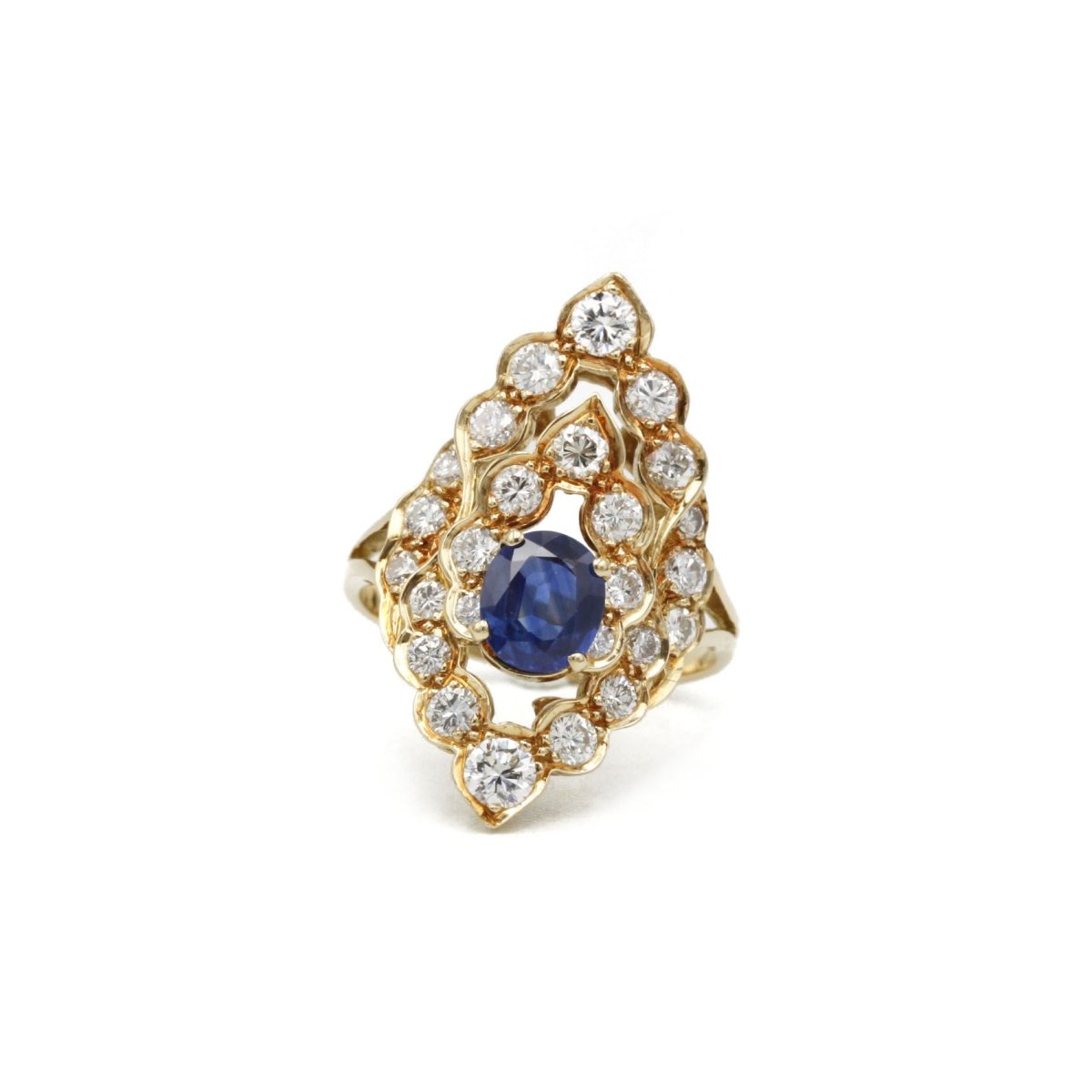 Bague - Or, Saphir & Diamants - Castafiore