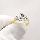 Bague or saphir et diamants - Castafiore