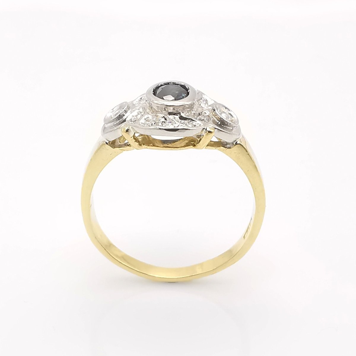 Bague or saphir et diamants - Castafiore