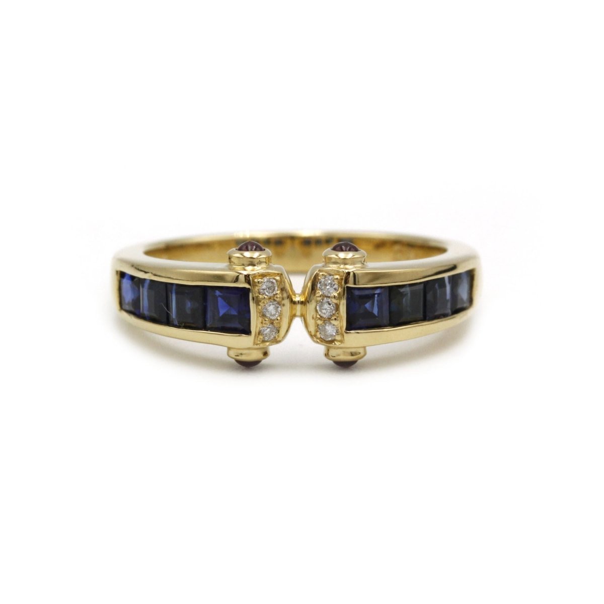 Bague - Or, Saphirs, Diamants & Rubis - Castafiore