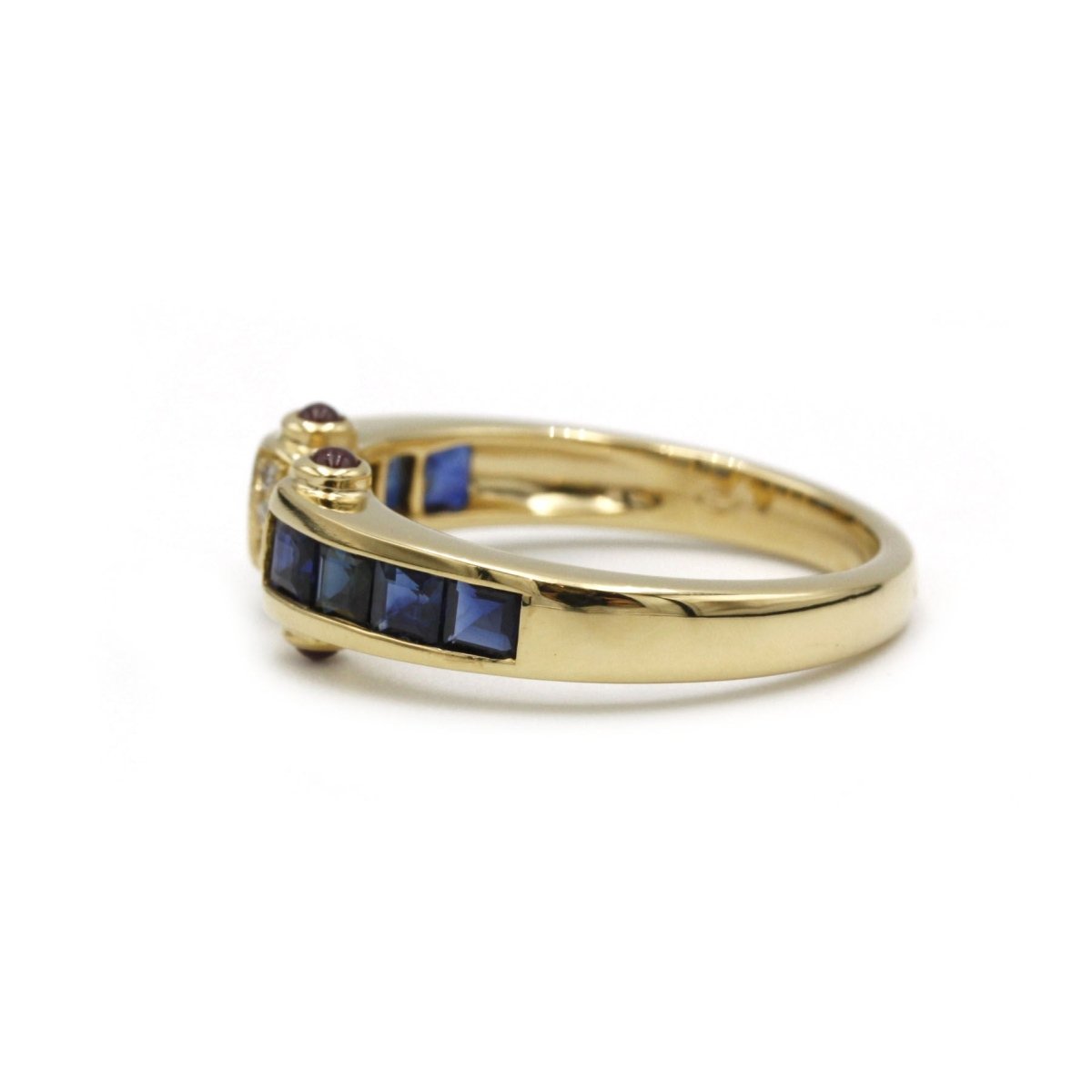 Bague - Or, Saphirs, Diamants & Rubis - Castafiore