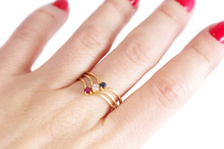 Bague patriotique bleu - blanc - rouge - Castafiore