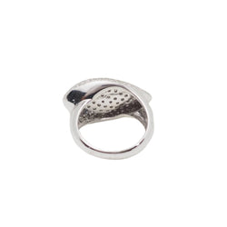 Bague pavage en or blanc et diamants - Castafiore