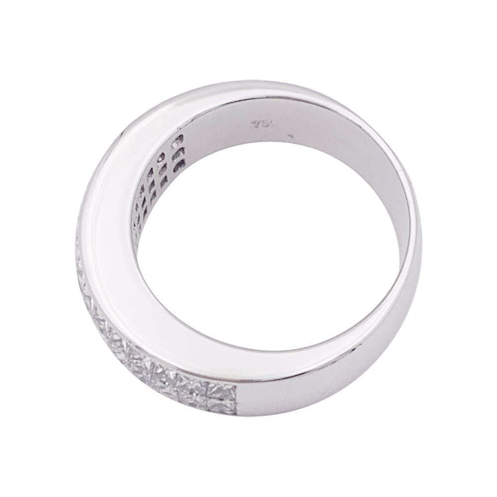 Bague pavage or blanc et diamants - Castafiore