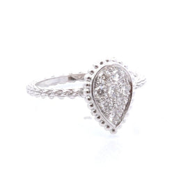 Bague Pavée BOUCHERON "Serpent Bohème" en or blanc et diamants - Castafiore