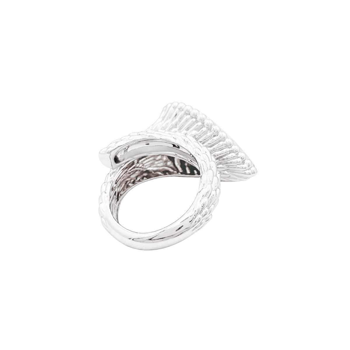 Bague Pavée BOUCHERON "Serpent Bohème" GM en or blanc et diamants - Castafiore