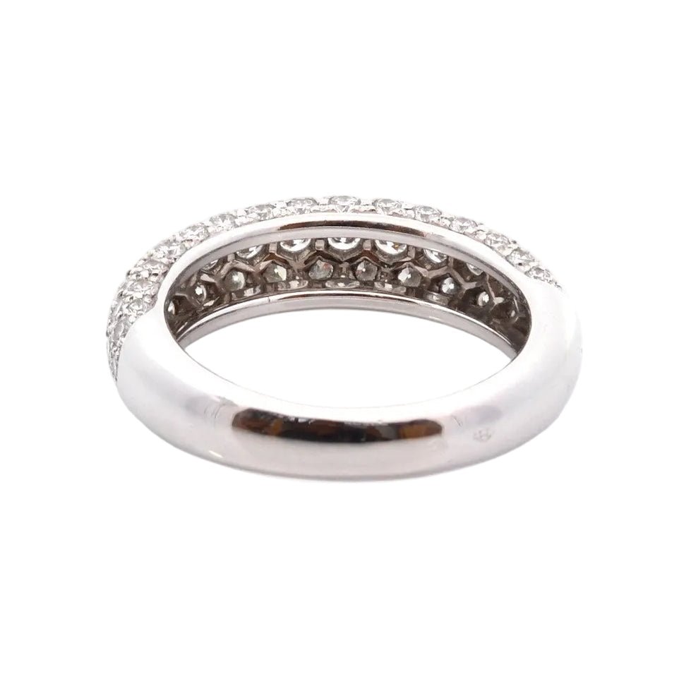 Bague Pavée CARTIER en or blanc et diamants - Castafiore