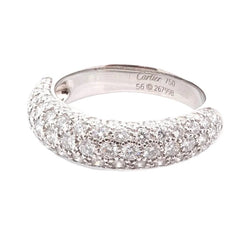 Bague Pavée CARTIER en or blanc et diamants - Castafiore