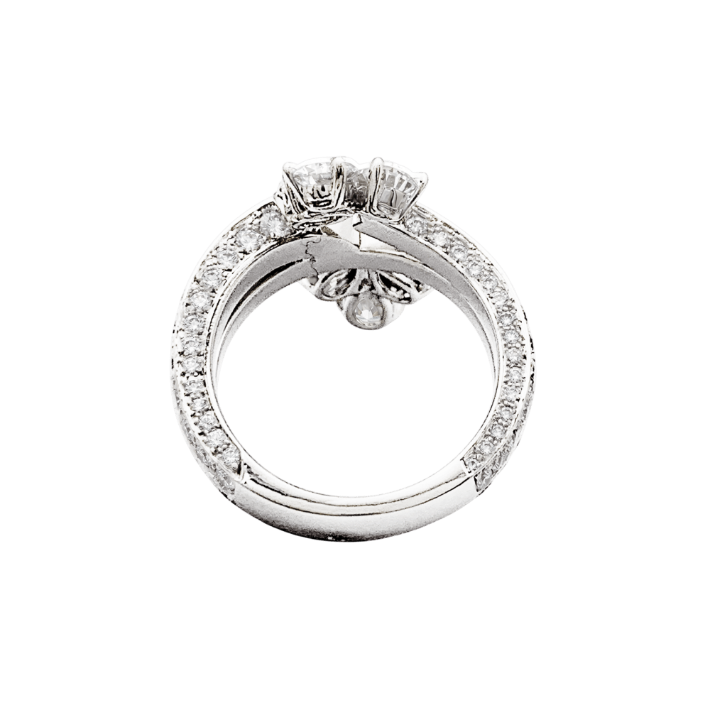 Ring Cartier, paltinium, diamonds.