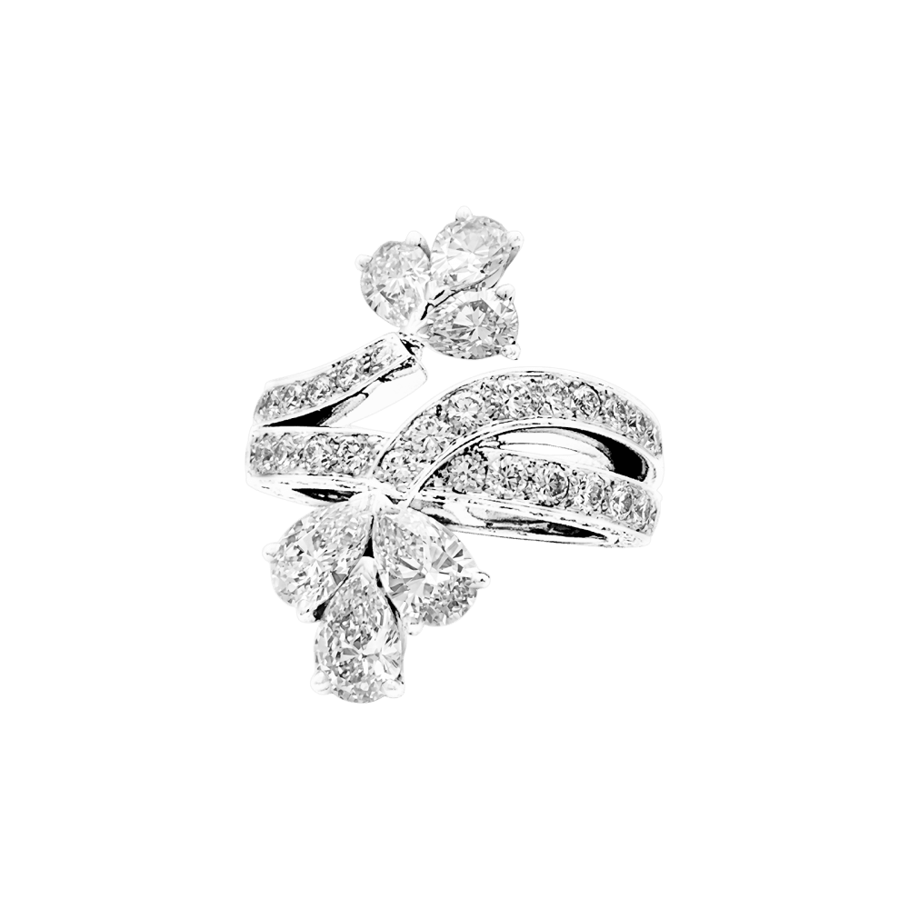 Ring Cartier, paltinium, diamonds.