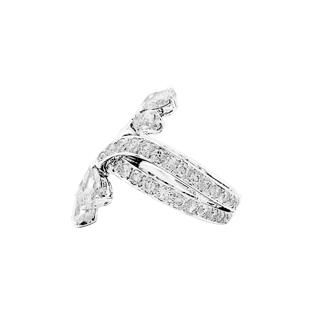 Ring Cartier, paltinium, diamonds.