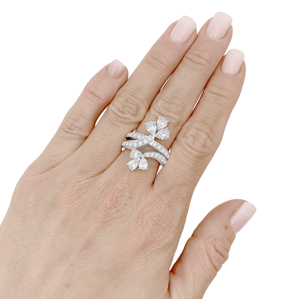 Ring Cartier, paltinium, diamonds.