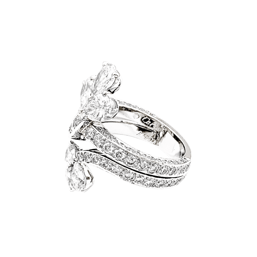 Ring Cartier, paltinium, diamonds.