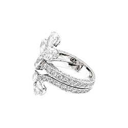 Ring Cartier, paltinium, diamonds.