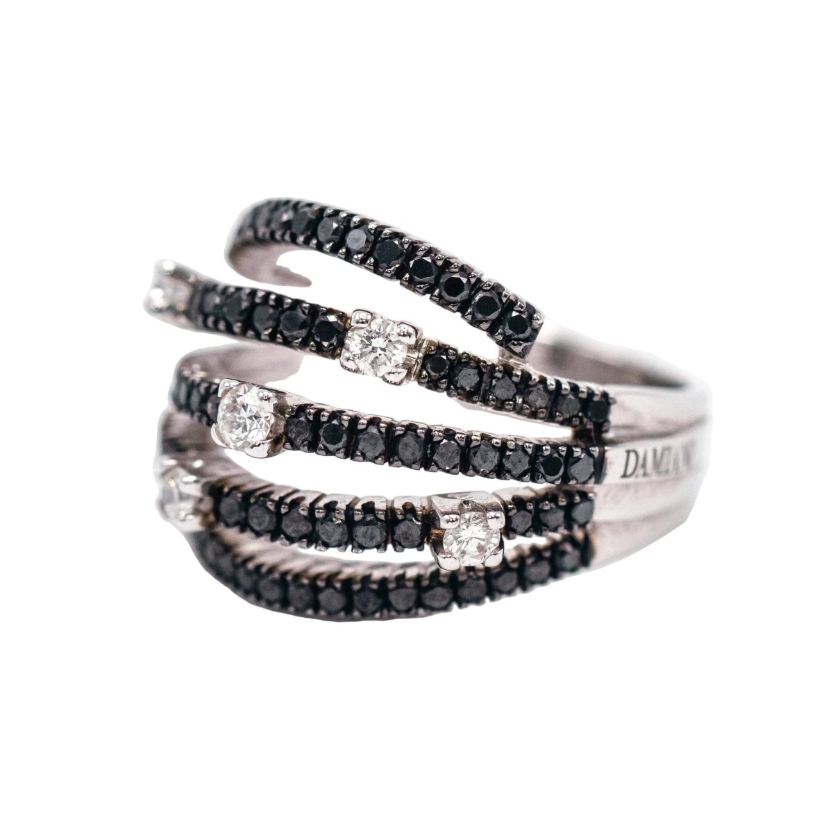 Bague Pavée DAMIANI en or blanc et diamants - Castafiore