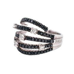 Bague Pavée DAMIANI en or blanc et diamants - Castafiore
