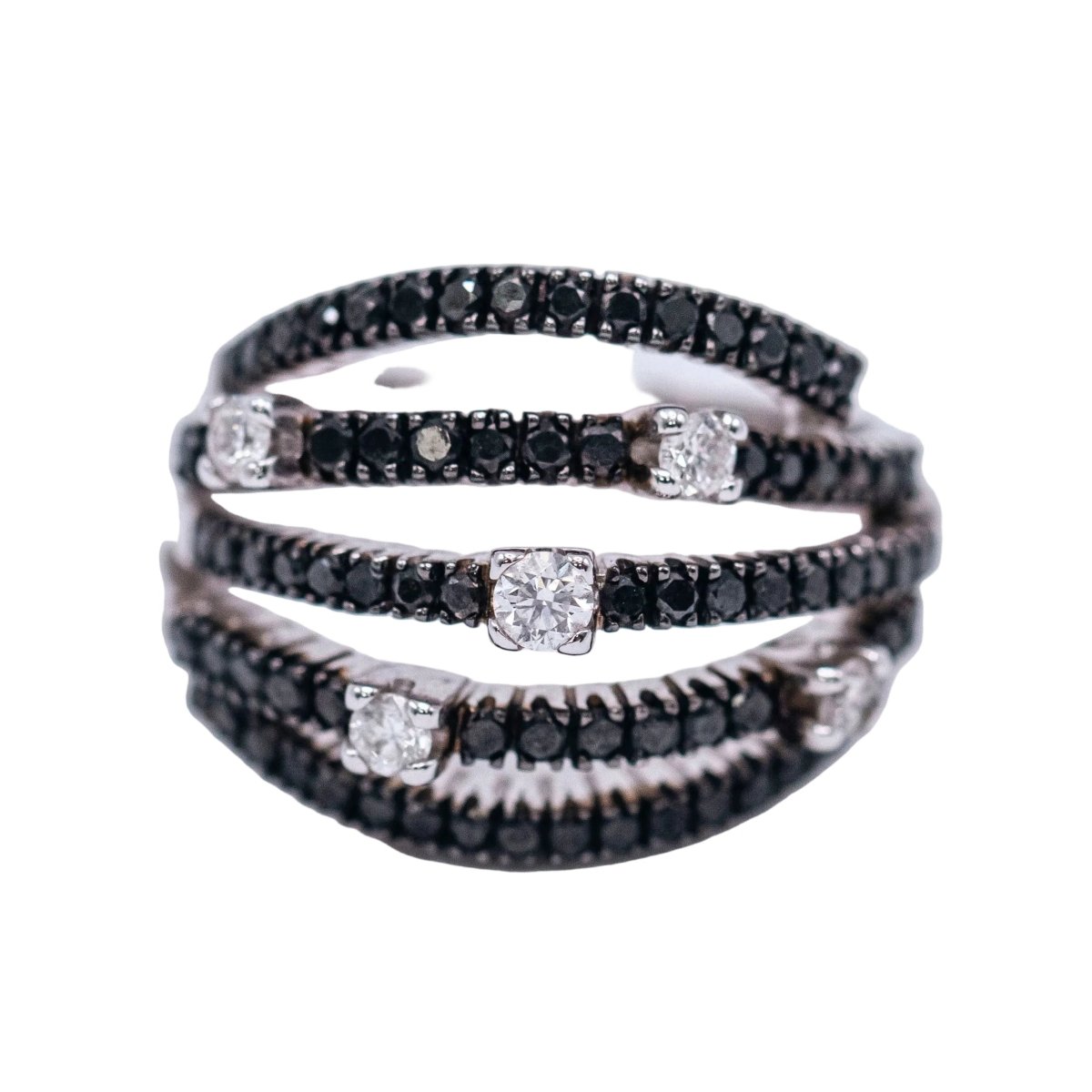 Bague Pavée DAMIANI en or blanc et diamants - Castafiore