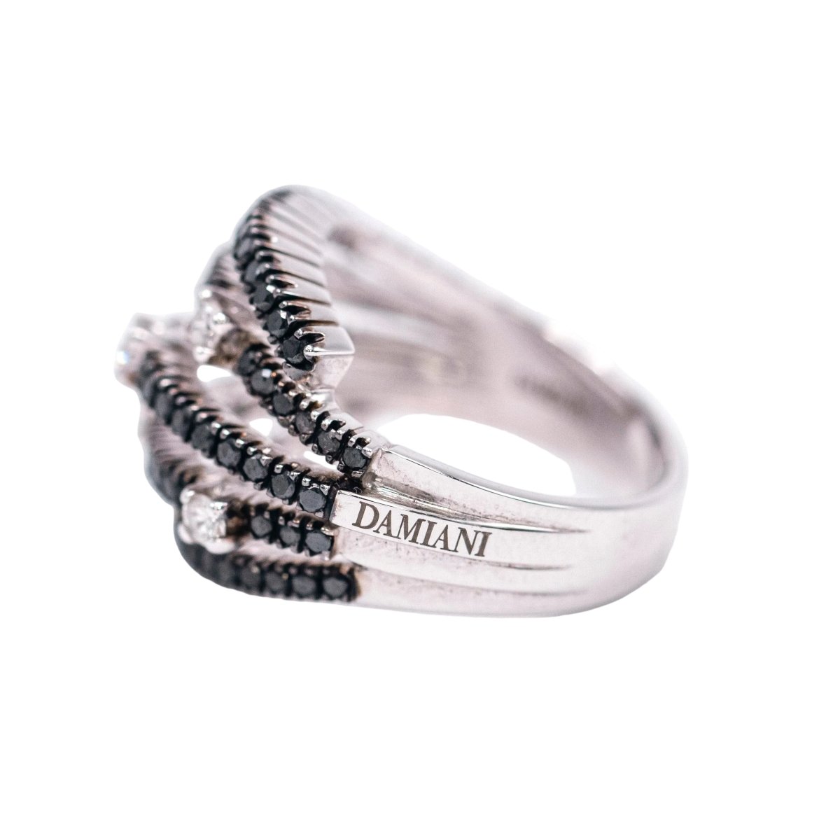 Bague Pavée DAMIANI en or blanc et diamants - Castafiore