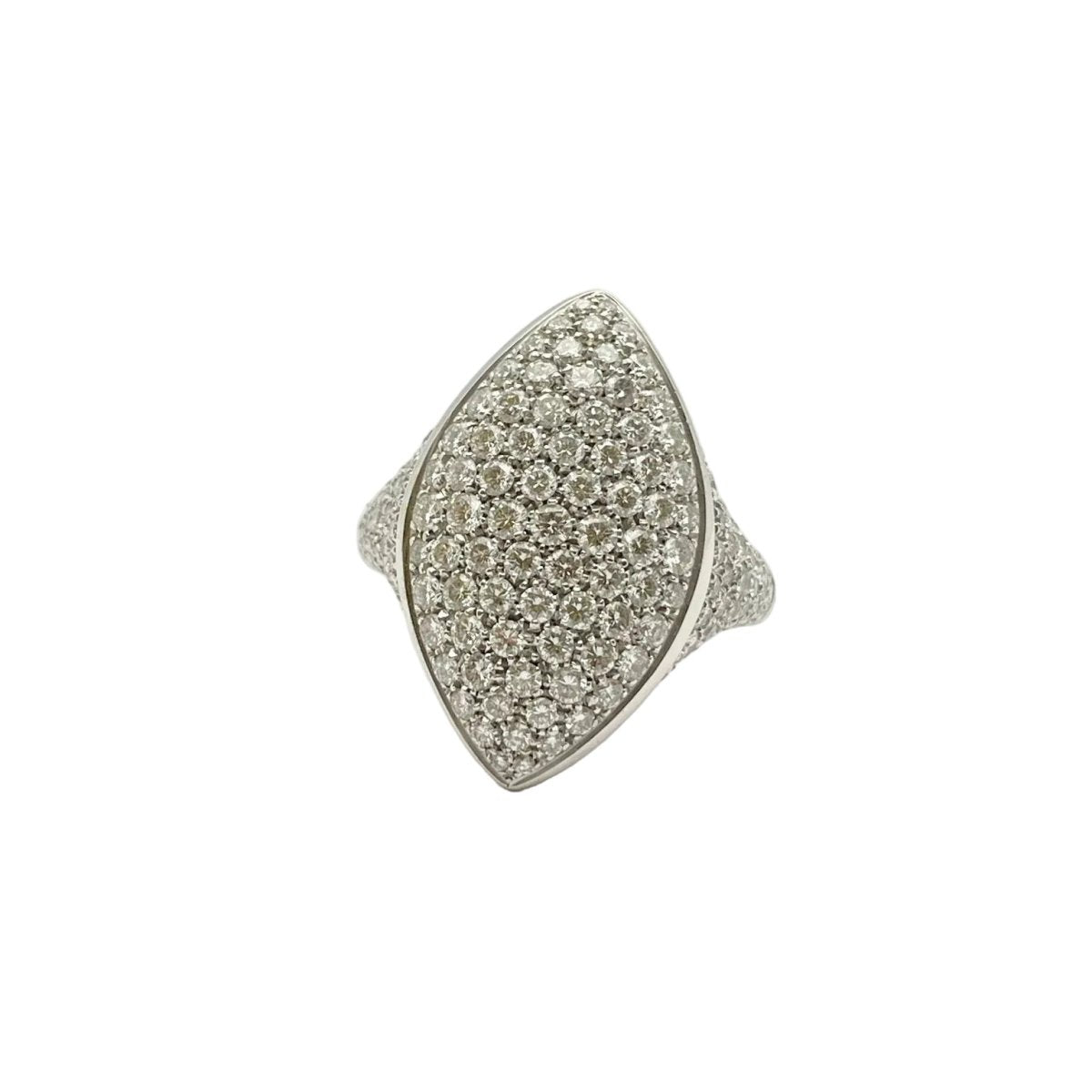 Bague Pavée DAMIANI en or blanc et diamants - Castafiore
