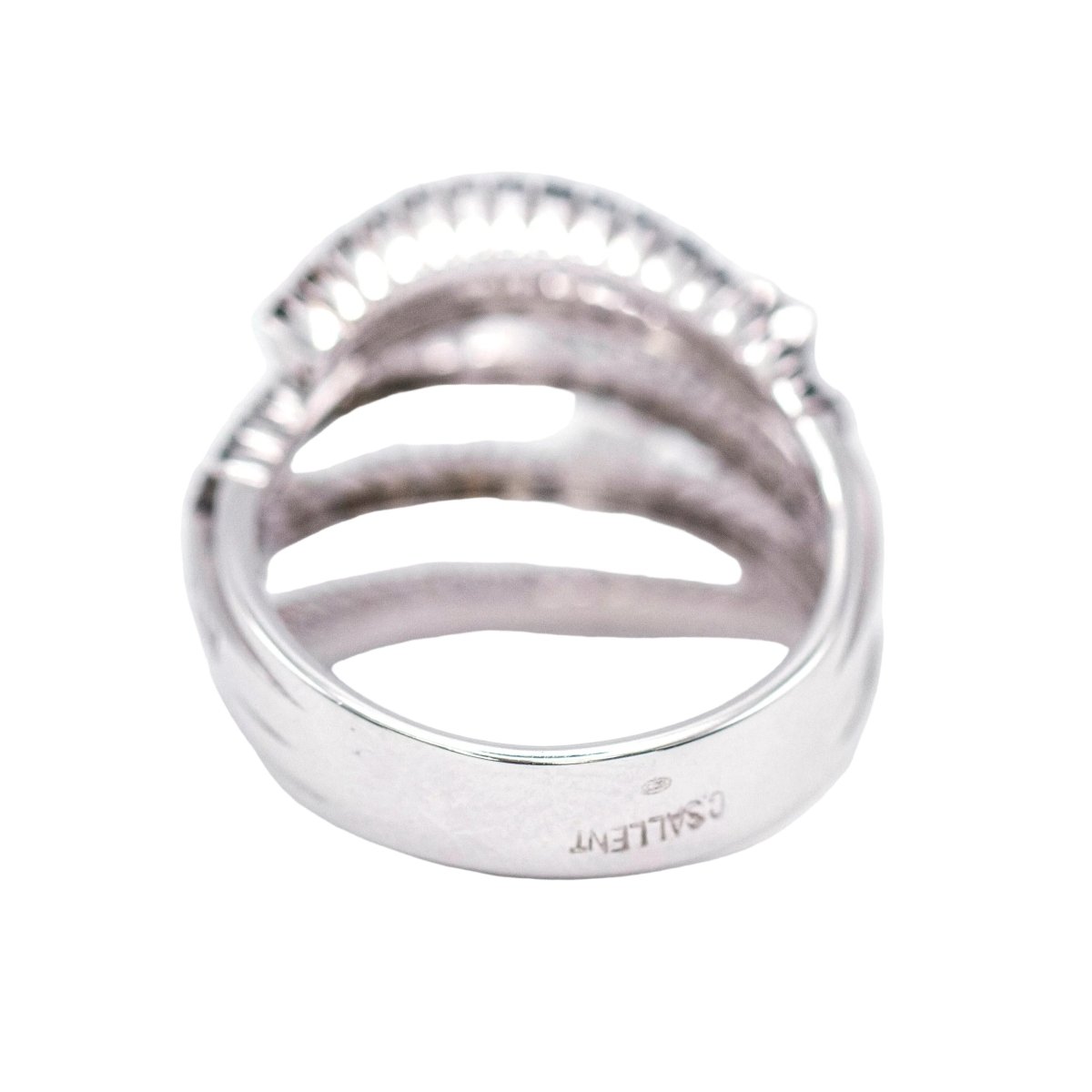 Bague Pavée DAMIANI en or blanc et diamants - Castafiore