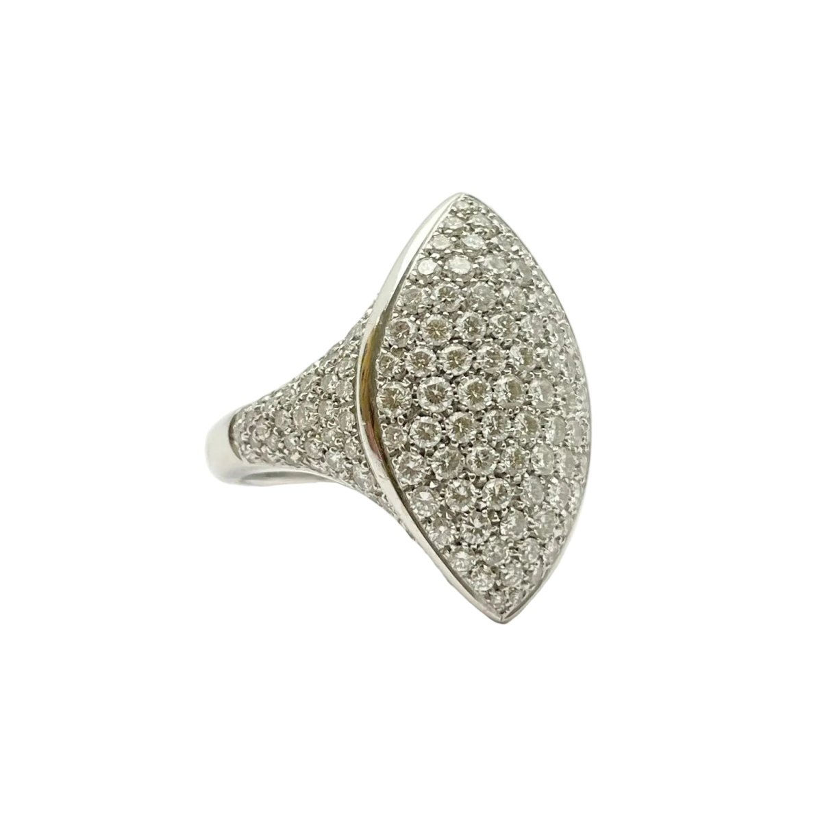 Bague Pavée DAMIANI en or blanc et diamants - Castafiore