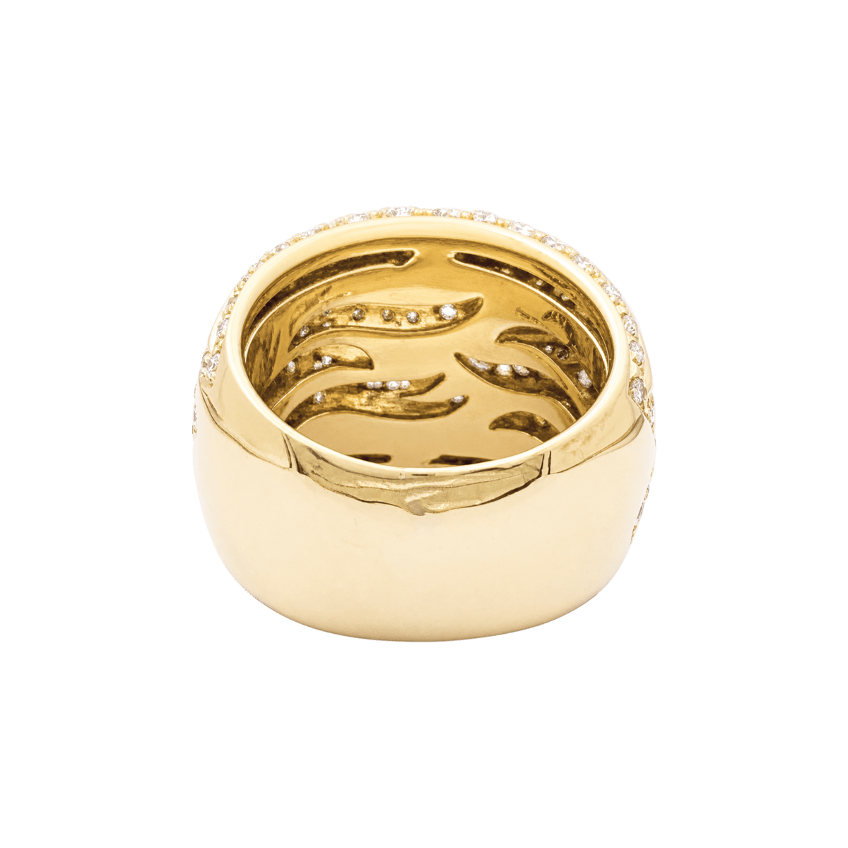 Bague Pavée DAMIANI en or jaune et diamants - Castafiore