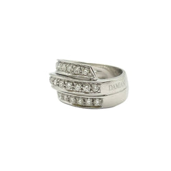 Bague Pavée DAMIANI "Scritta" en or blanc et diamants - Castafiore
