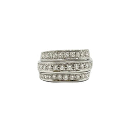 Bague Pavée DAMIANI "Scritta" en or blanc et diamants - Castafiore