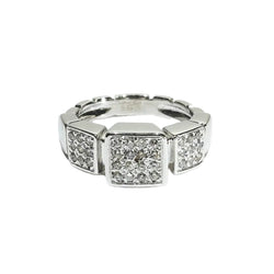 Bague Pavée DIDIER GUERIN en or blanc et diamants - Castafiore