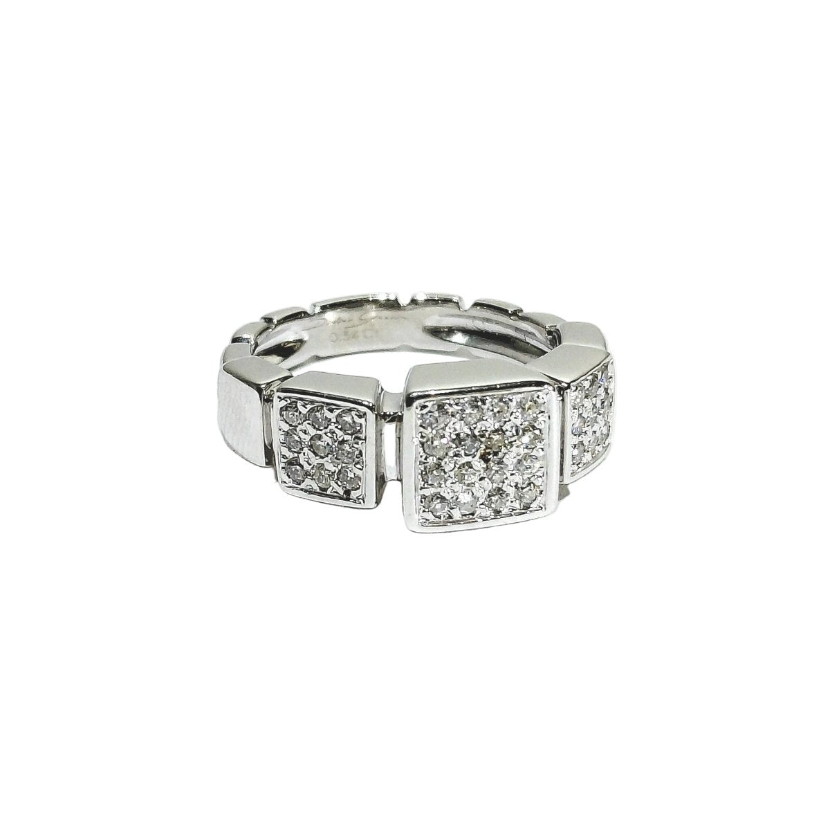 Bague Pavée DIDIER GUERIN en or blanc et diamants - Castafiore