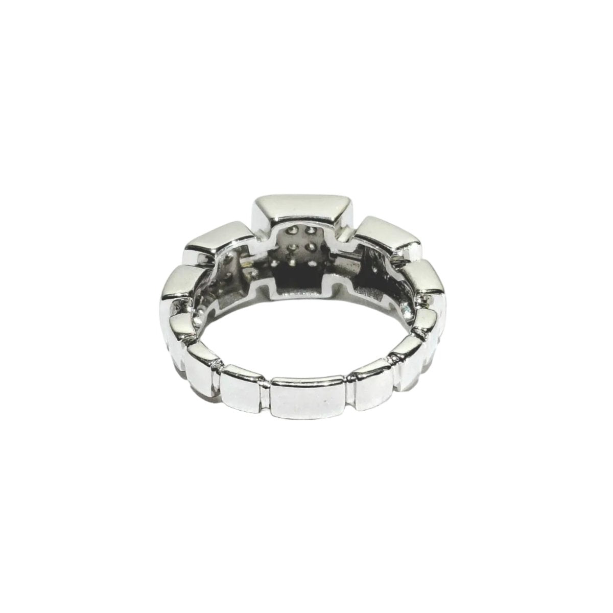 Bague Pavée DIDIER GUERIN en or blanc et diamants - Castafiore