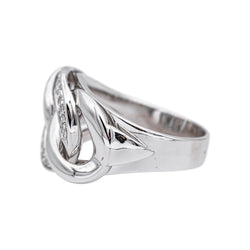 Bague Pavée en or blanc et diamants - Castafiore