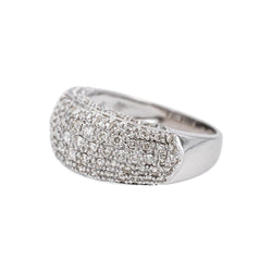 Bague Pavée en or blanc et diamants - Castafiore