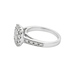Bague Pavée en or blanc et diamants - Castafiore