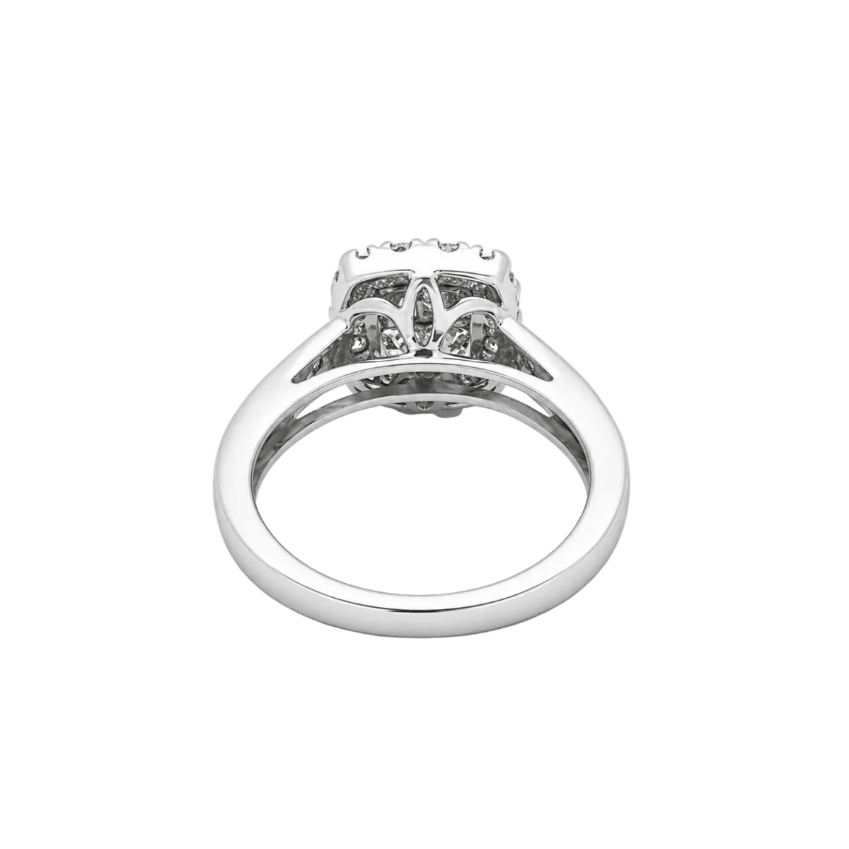Bague Pavée en or blanc et diamants - Castafiore
