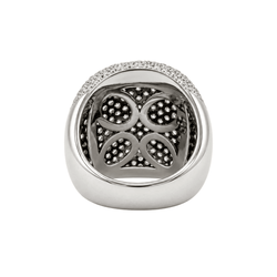 Bague Pavée en or blanc et diamants - Castafiore