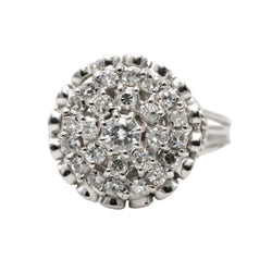 Bague Pavée en or blanc et diamants - Castafiore