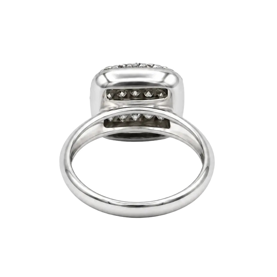 Bague Pavée en or blanc et diamants - Castafiore