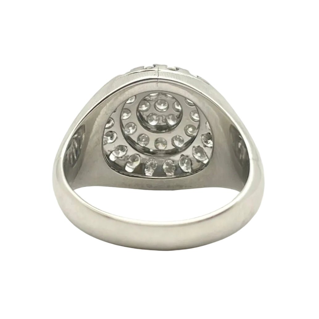 Bague Pavée en or blanc et diamants - Castafiore