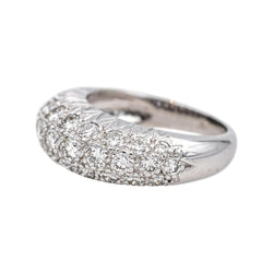 Bague Pavée en or blanc et diamants - Castafiore