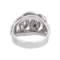 Bague Pavée en or blanc et diamants - Castafiore